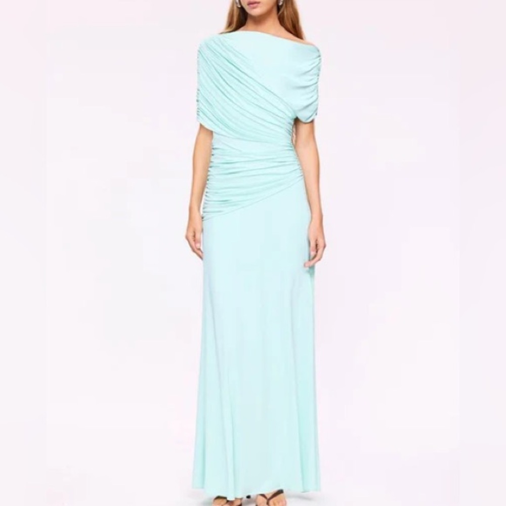Suboo Mint One-Shoulder Maxi Dress - Picture 2 of 5